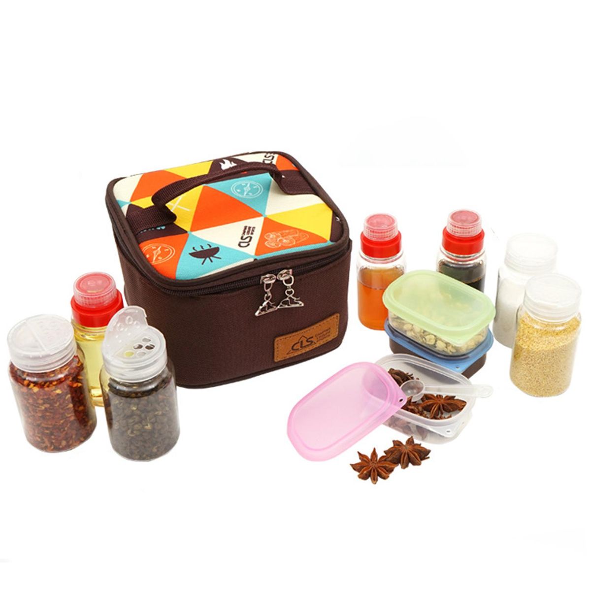 1 Set Spice Jar Storage Bag Picnic Seasoning Storage Bag Coffee