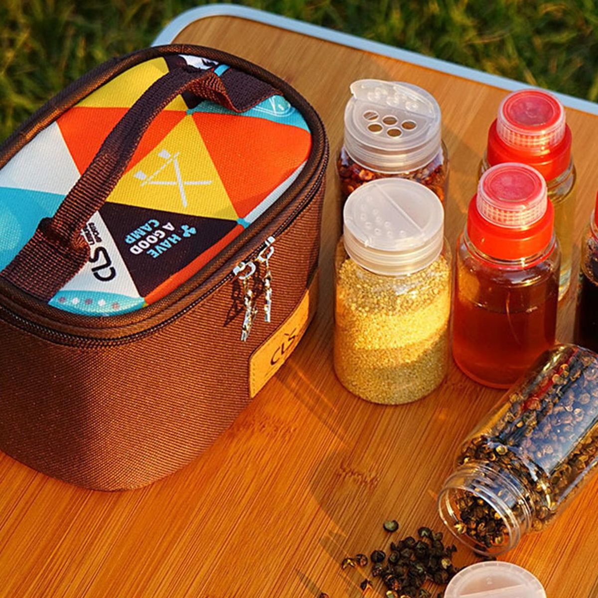 1 Set Spice Jar Storage Bag Picnic Seasoning Storage Bag Coffee