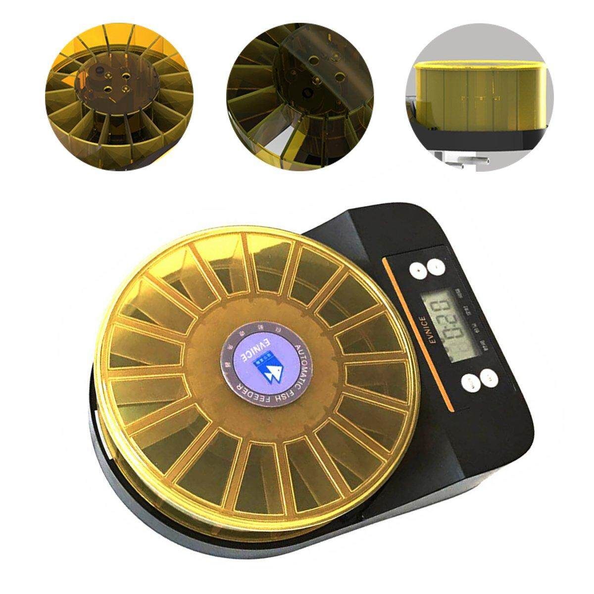 Digital Automatic Aquarium Fish Feeder Food Feeding Electronic