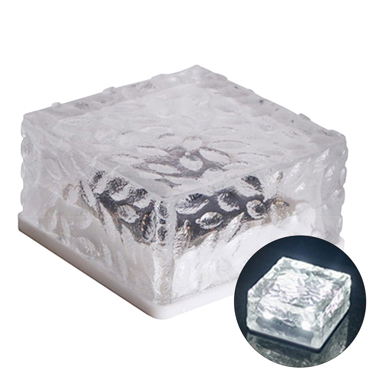 Landscape Lamp LED Solar Brick Landscape Lamp White