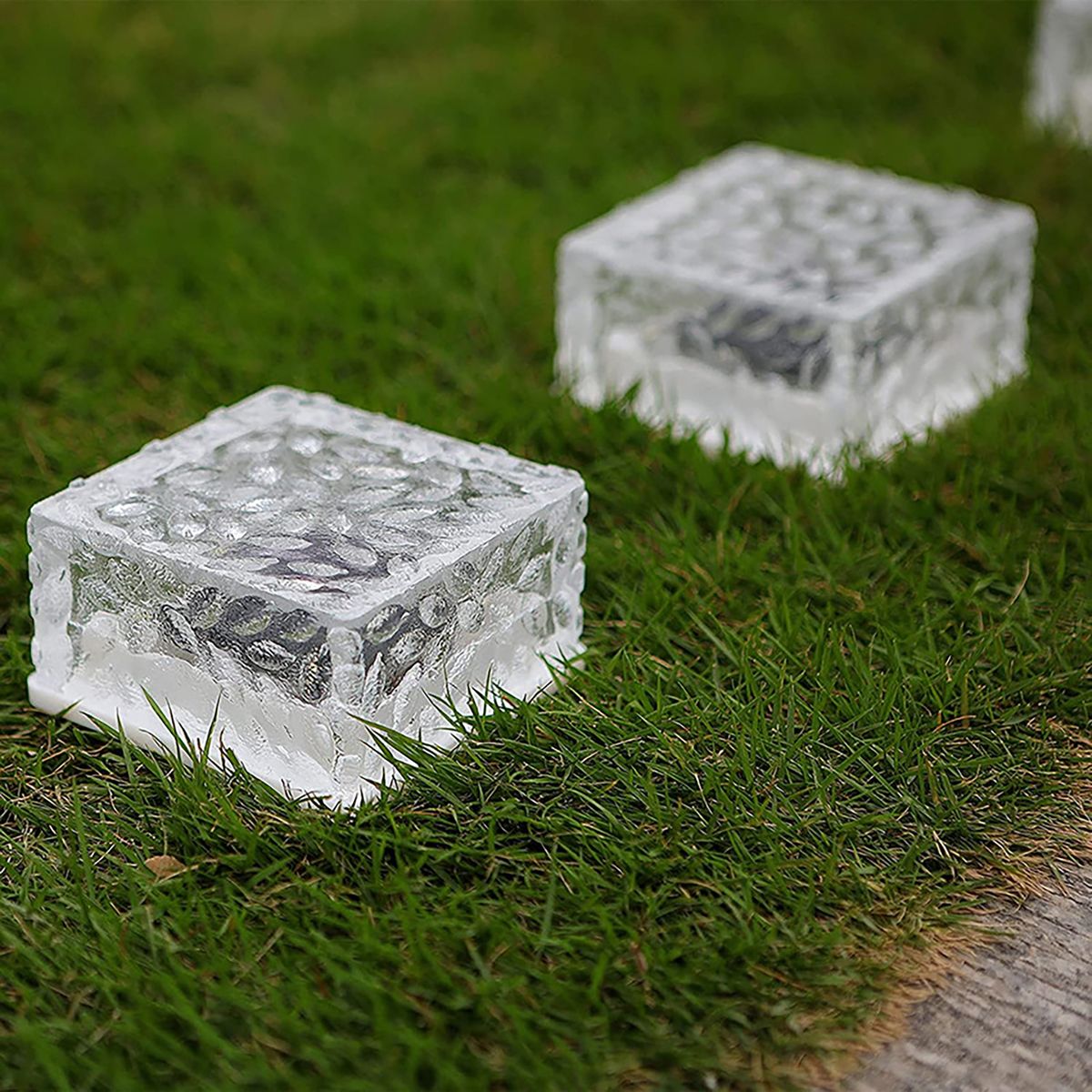 Landscape Lamp LED Solar Brick Landscape Lamp White