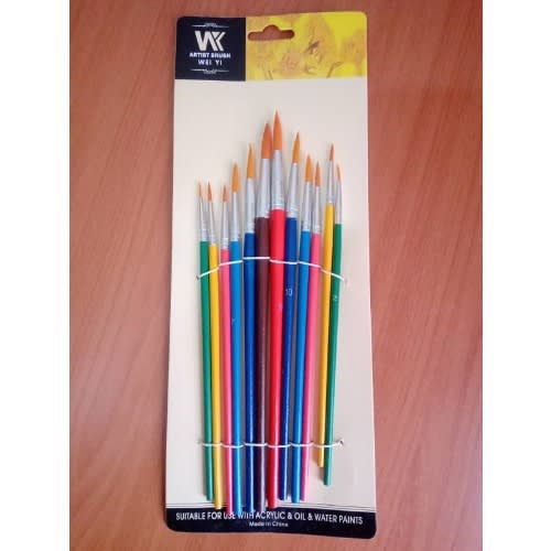 Wei Yi Artist Painting Brushes - 12pcs