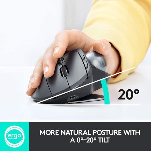 Mx Ergo Wireless Trackball Mouse For Windows And Mac