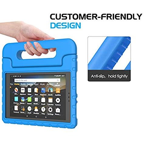 32gb Storage Fire Hd 8 Tablet With Alexa - 8" - 2gb Ram + Blue Flexible Proof Case