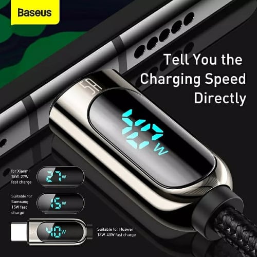 Type-c 5a Power Display Fast Charging Data Cable Usb