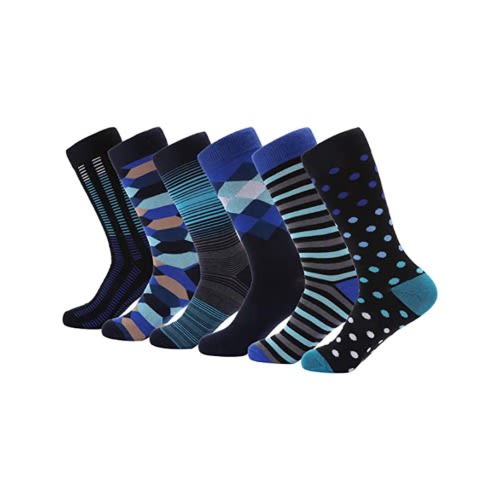 Marino Kaledioscopic 6 Pack Men Socks -Pack 312