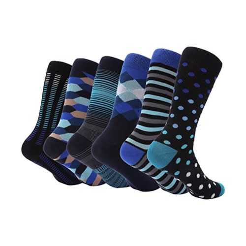 Marino Kaledioscopic 6 Pack Men Socks -Pack 312