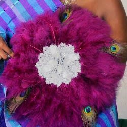 Wedding Handfan - Magenta