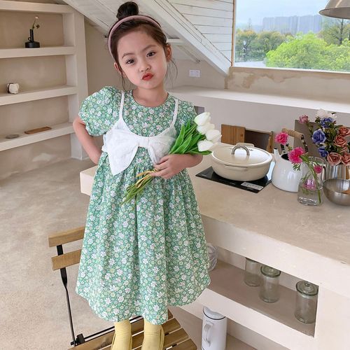 Casual Sweet Fast Fashion Round Neck Solid Color Loose Female Girls' Clothing