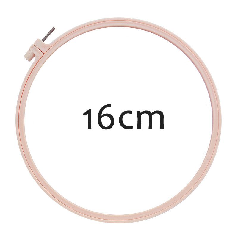 Embroidery Hoop DIY Imitation Bamboo Plastic Embroidery Hoop Accessories Needlecraft Supplies 16CM