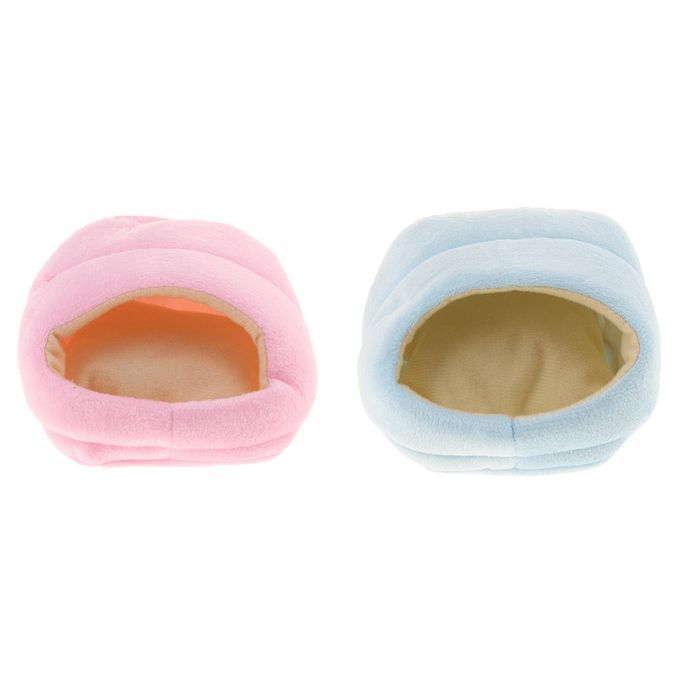 Small Pet Slipper Bed Soft Nest Cushion Warm Cave House Winter Pink