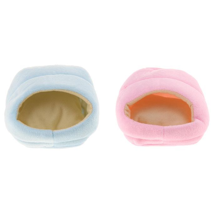 Small Pet Slipper Bed Soft Nest Cushion Warm Cave House Winter Pink