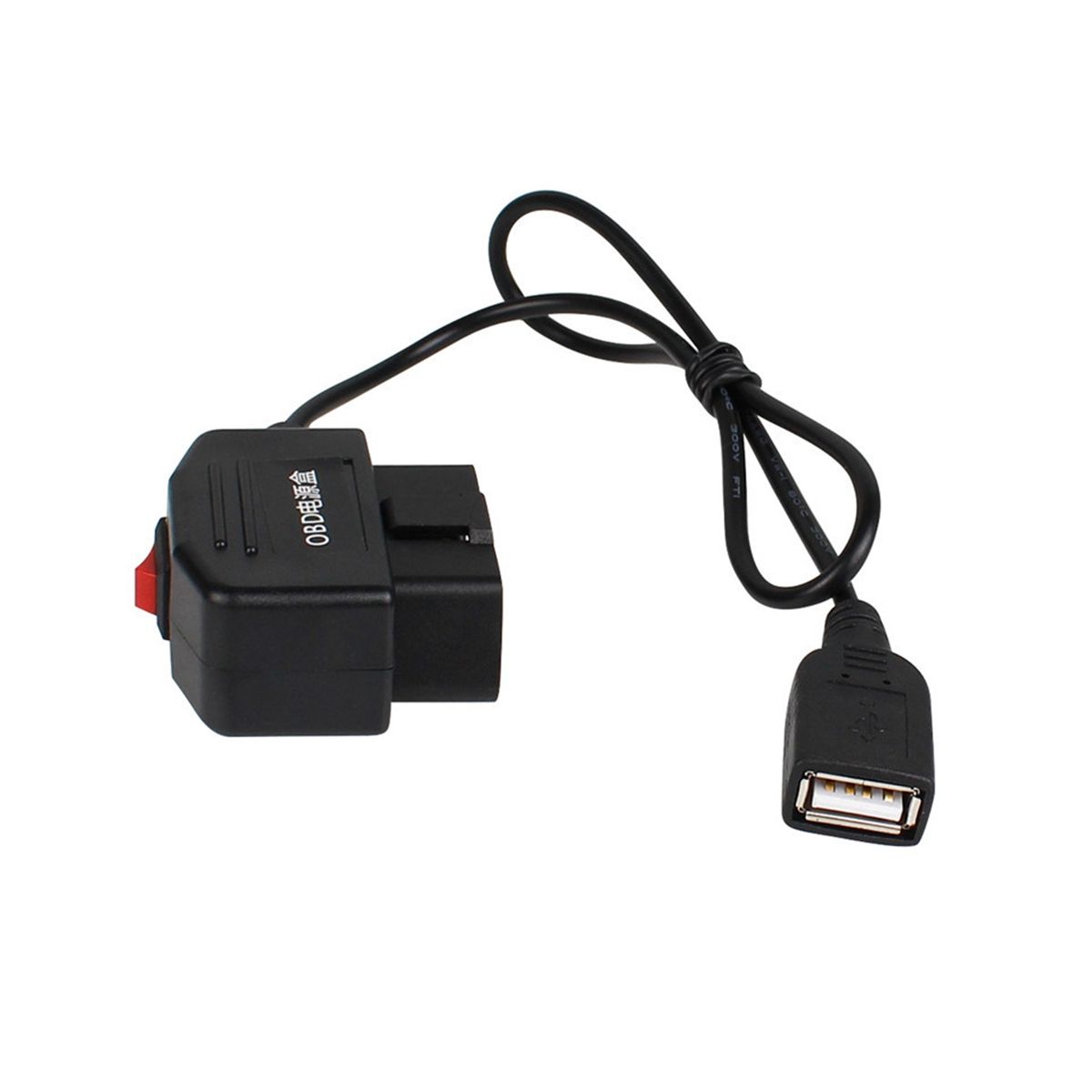 24Hours 5V 3A USB Car Charge Cable OBD Hardwire Kit