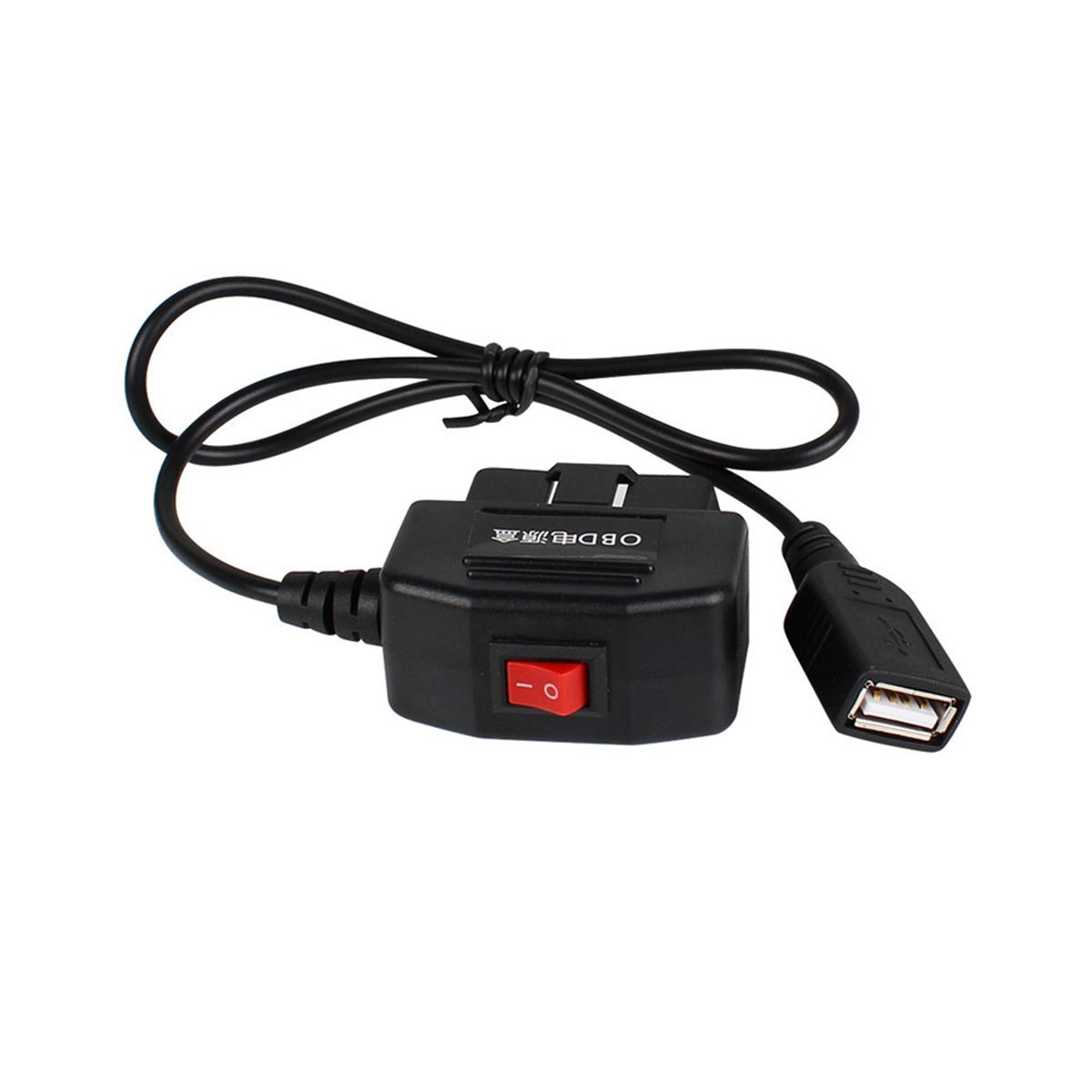 24Hours 5V 3A USB Car Charge Cable OBD Hardwire Kit