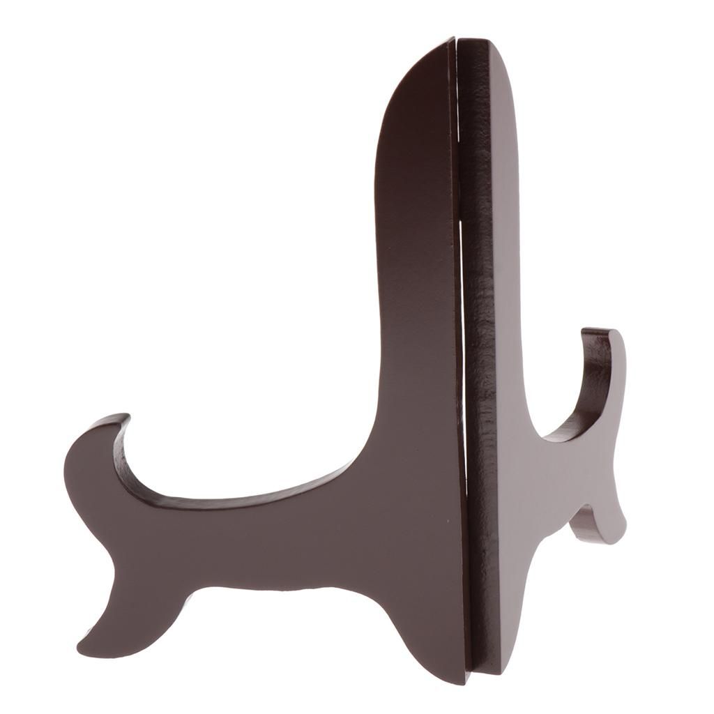 2 Pieces Stable Wooden Display Easel Plate Stands Photo Frame Holder