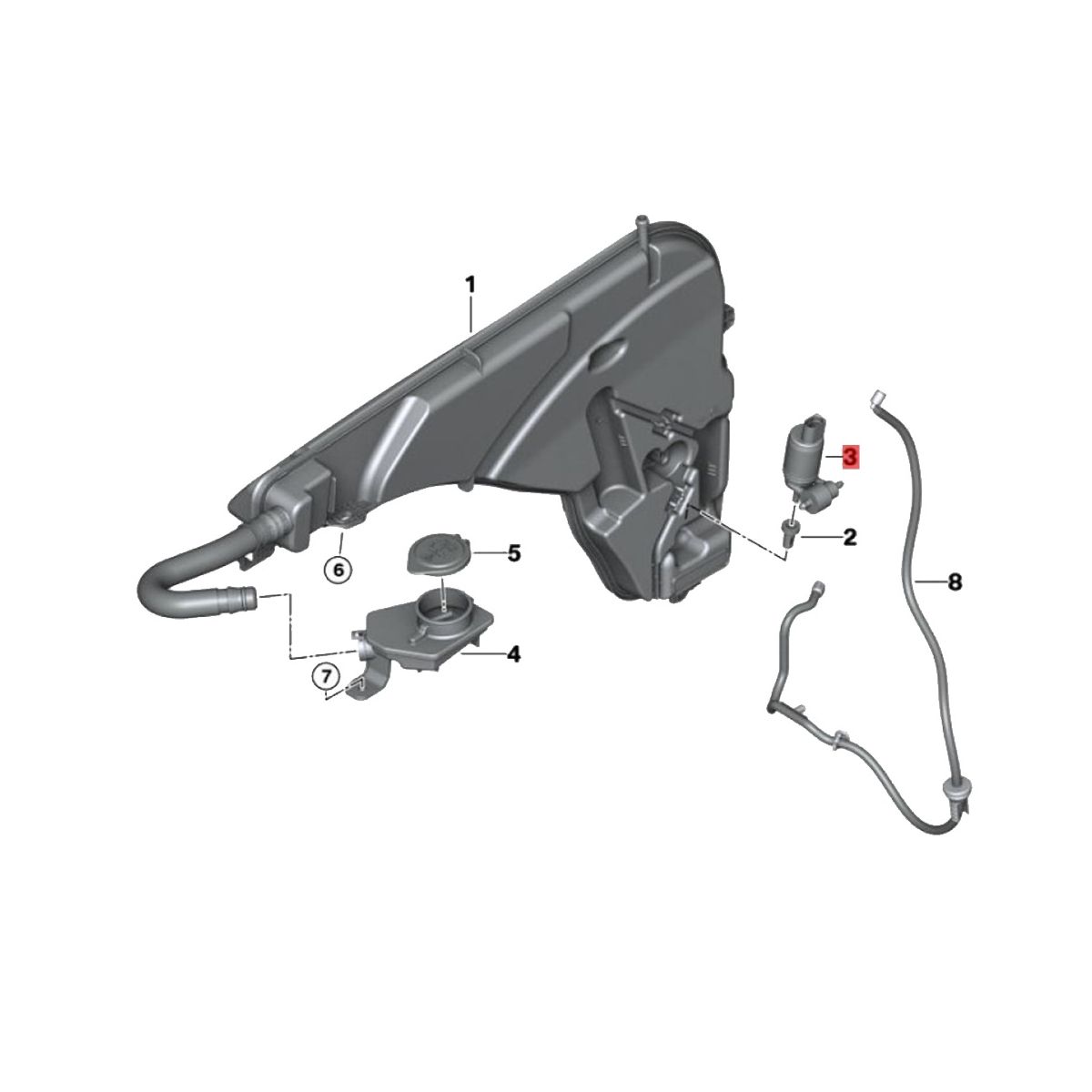 67127388349 Car Windshield Washer Pump Motor for BMW X1 X2