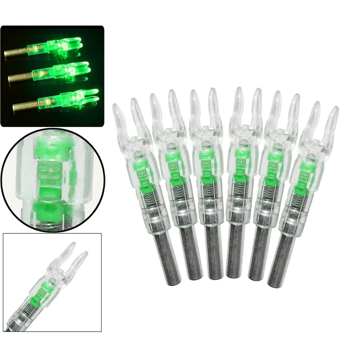 Set Of 12 Automatically Illuminated Hunting  With Glowing