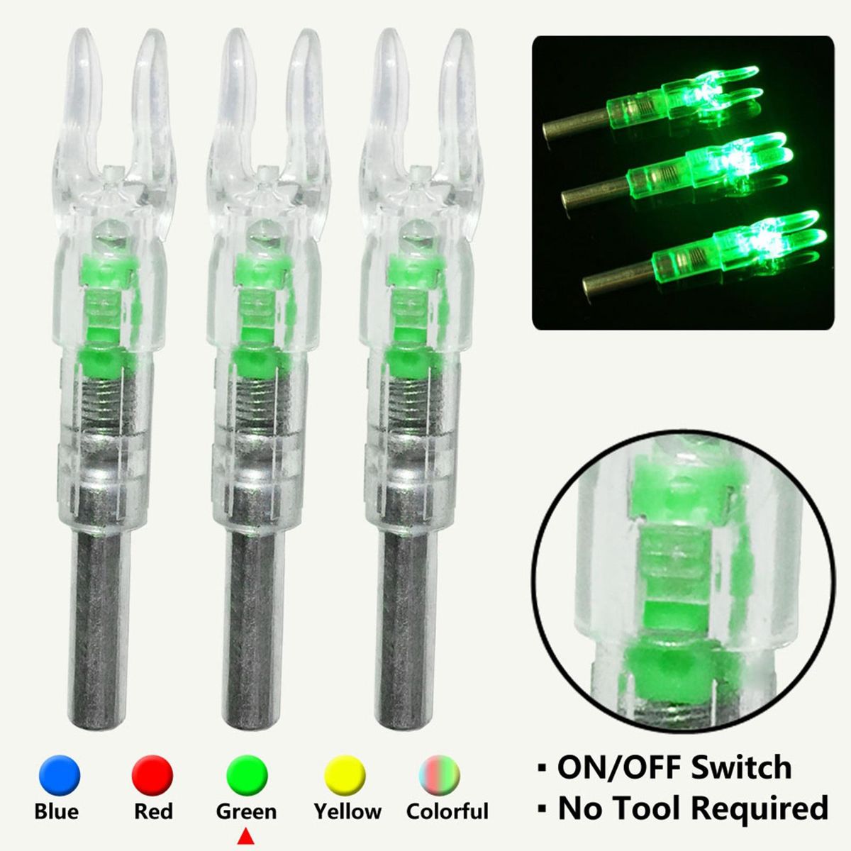 Set Of 12 Automatically Illuminated Hunting  With Glowing