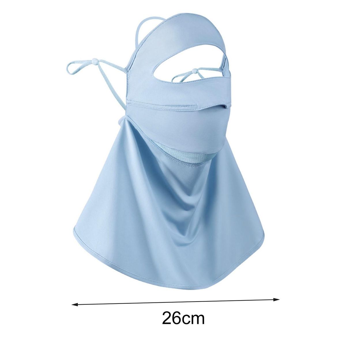 Cycling Face Cover Solid Color Adjustable Friendly to-Blue