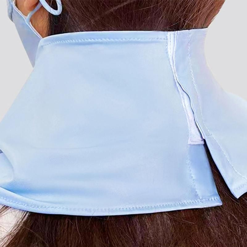 Cycling Face Cover Solid Color Adjustable Friendly to-Blue