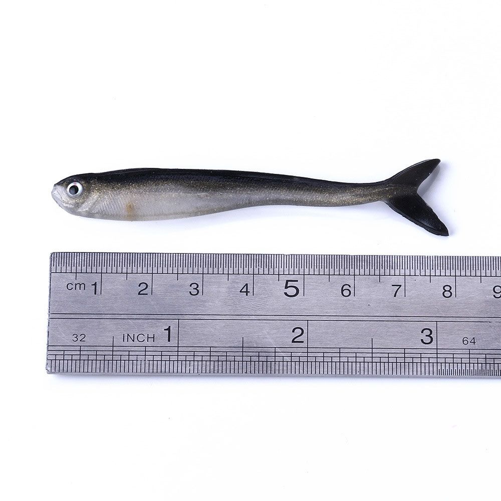 HENG JIA Two Color Small Fish Soft Bait Fishing Loach 8CM 2G