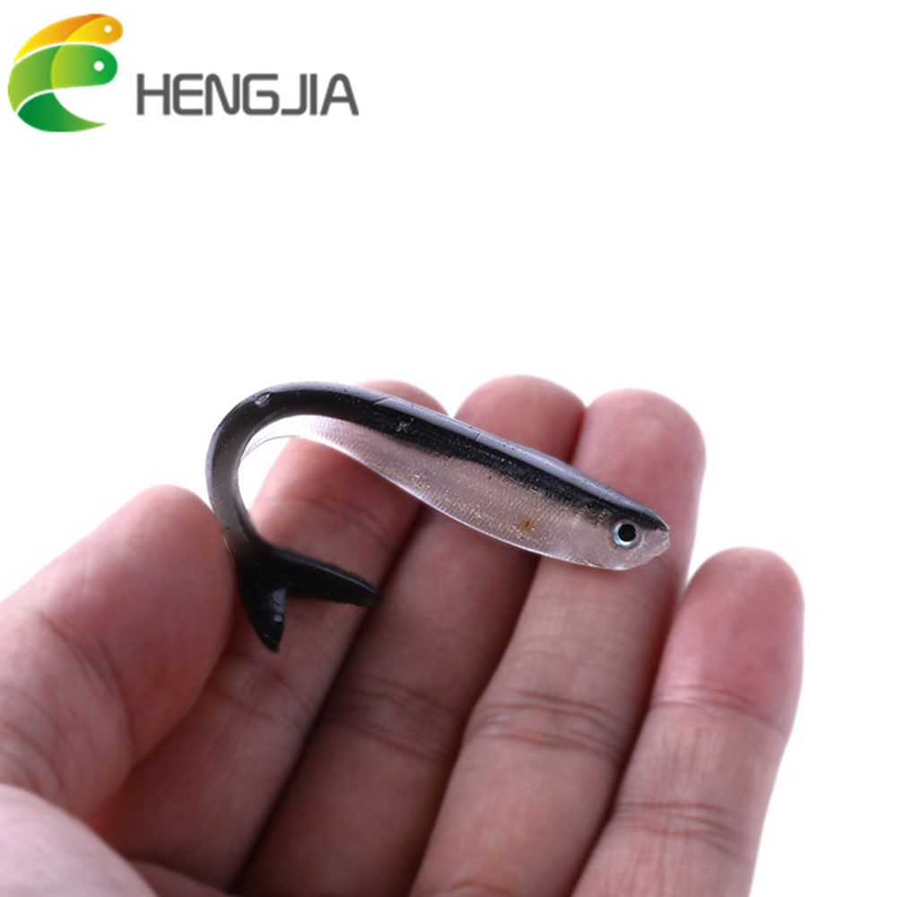 HENG JIA Two Color Small Fish Soft Bait Fishing Loach 8CM 2G