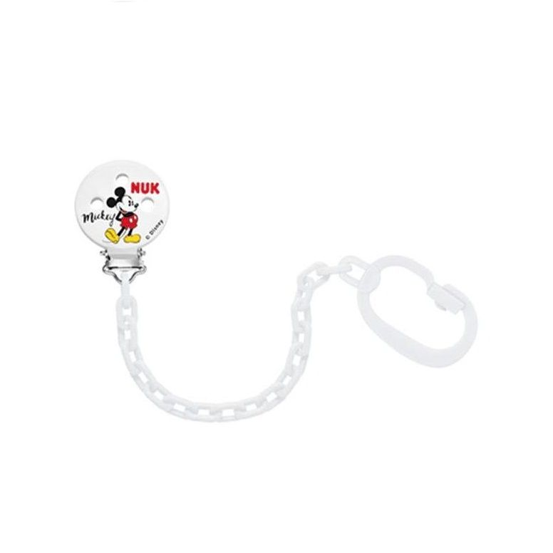 Disney Mickey Mouse Soother Chain - White