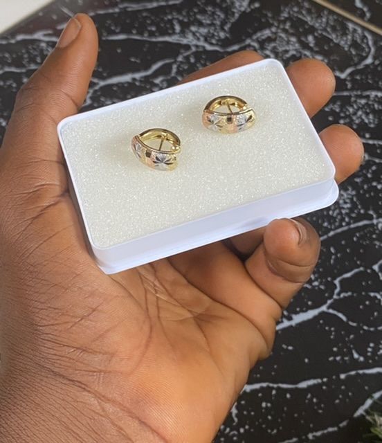 Men's Hoop Pattern Earrings