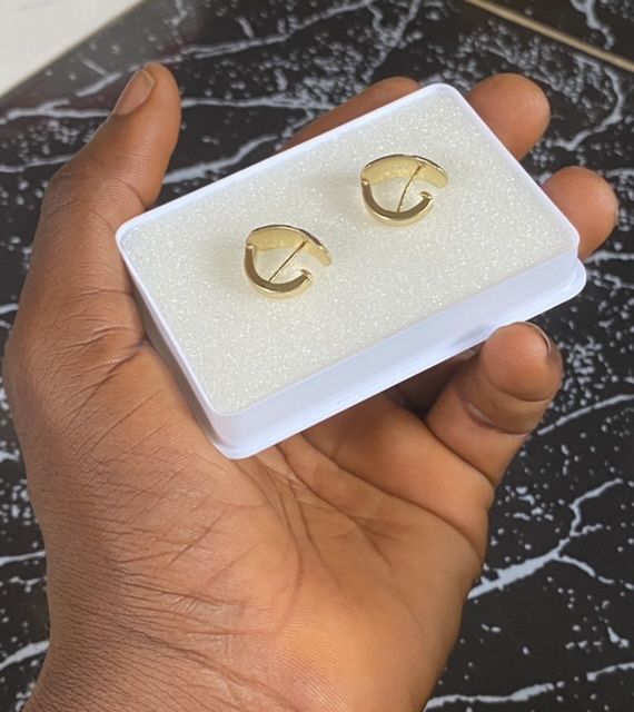 Men's Hoop Pattern Earrings