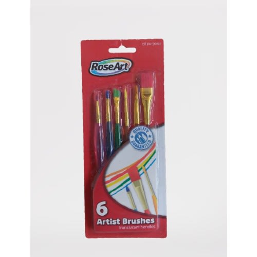 Roseart Artist Brushes 6 Ct