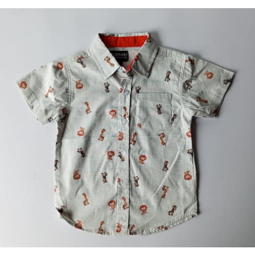 Boys T-shirt + Shirt & Chinos Set - 3pcs