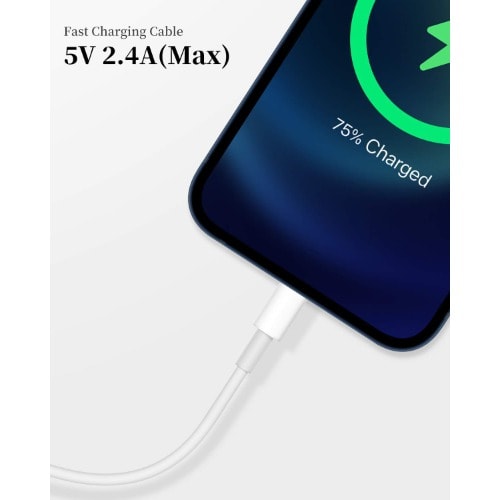 1m/3f Fast Charging Cable For iPhone 11/11pro/11max/ X/xs/xr/xs Max/8/7/6/5s/se - 1 Piece