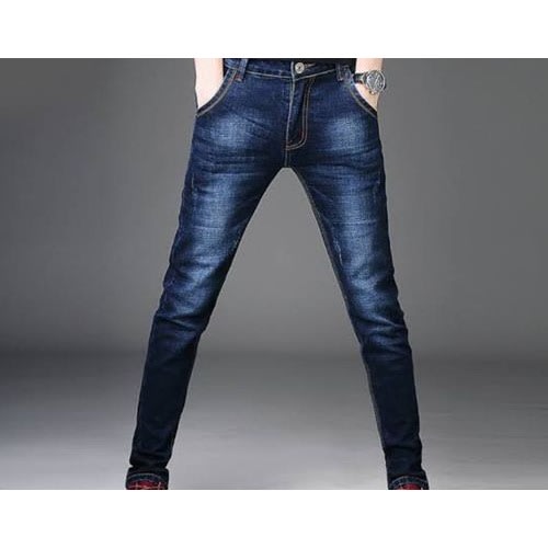 Men's Mixed Blue And Mixed Black Jeans