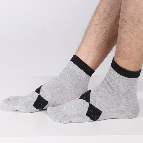 Five Toe Running Butterfly Style Socks - Ash