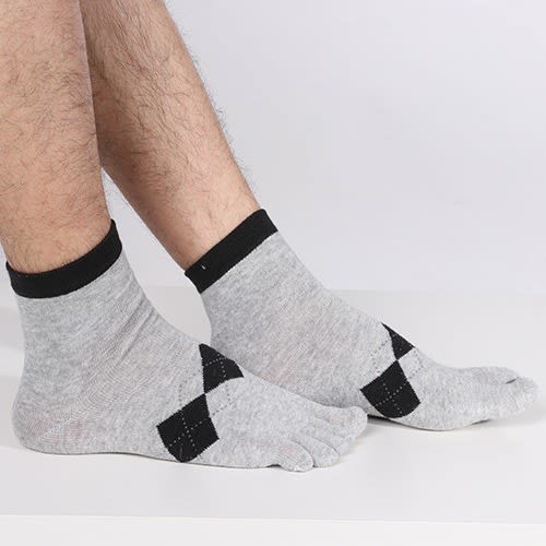 Five Toe Running Butterfly Style Socks - Ash