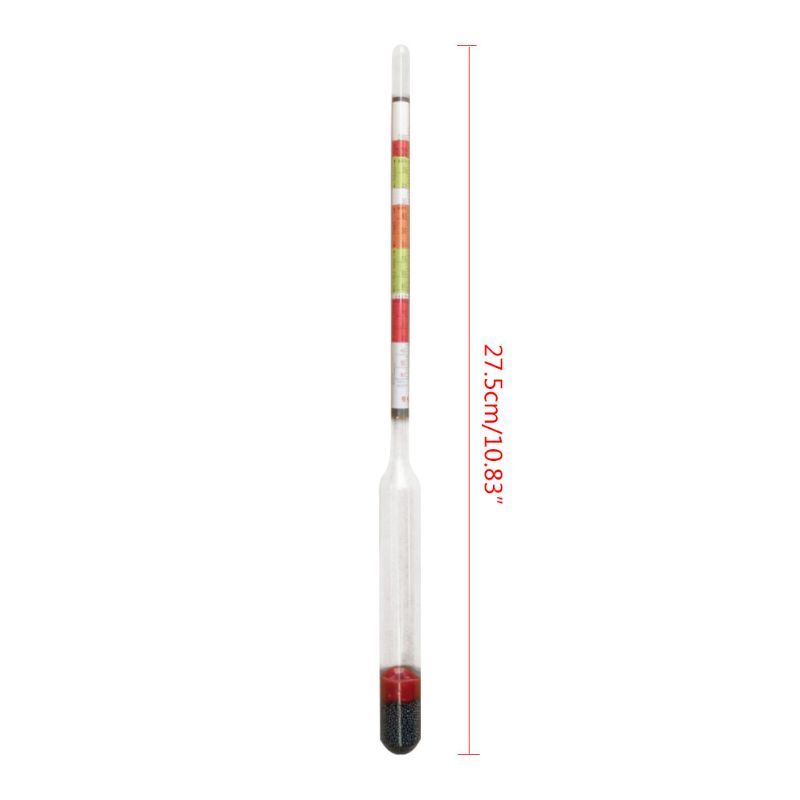2pcs Triple Scale Hydrometer Self Brewed Wine Sugar Meter
