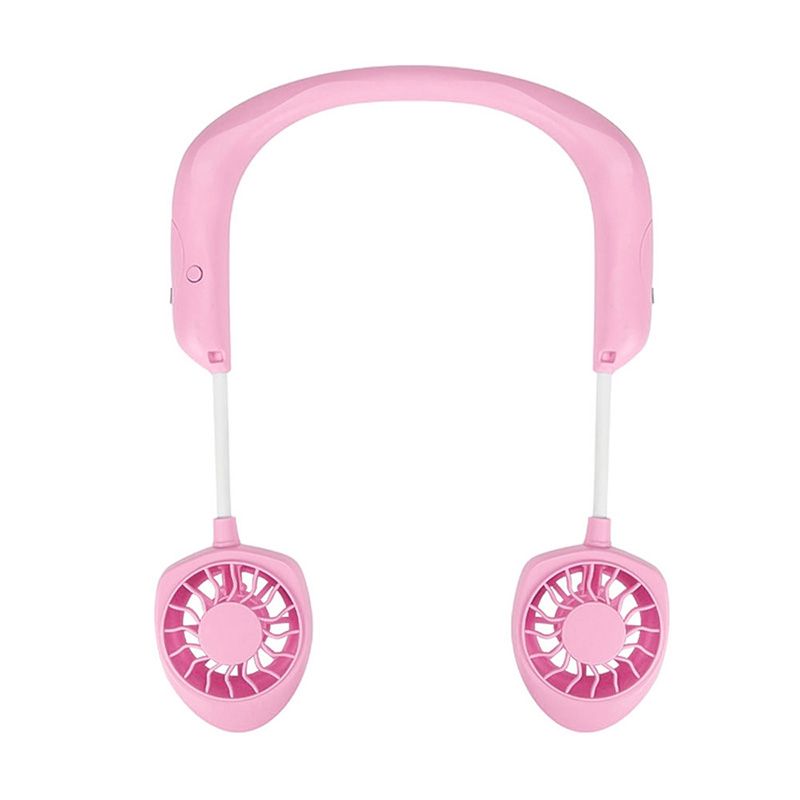 Level With 1PCs Neck Fan Fan 3 Speed Hanging Wearable Wireless Sports Adjustable USB Portable Wind Head Dual Chargeable Fan