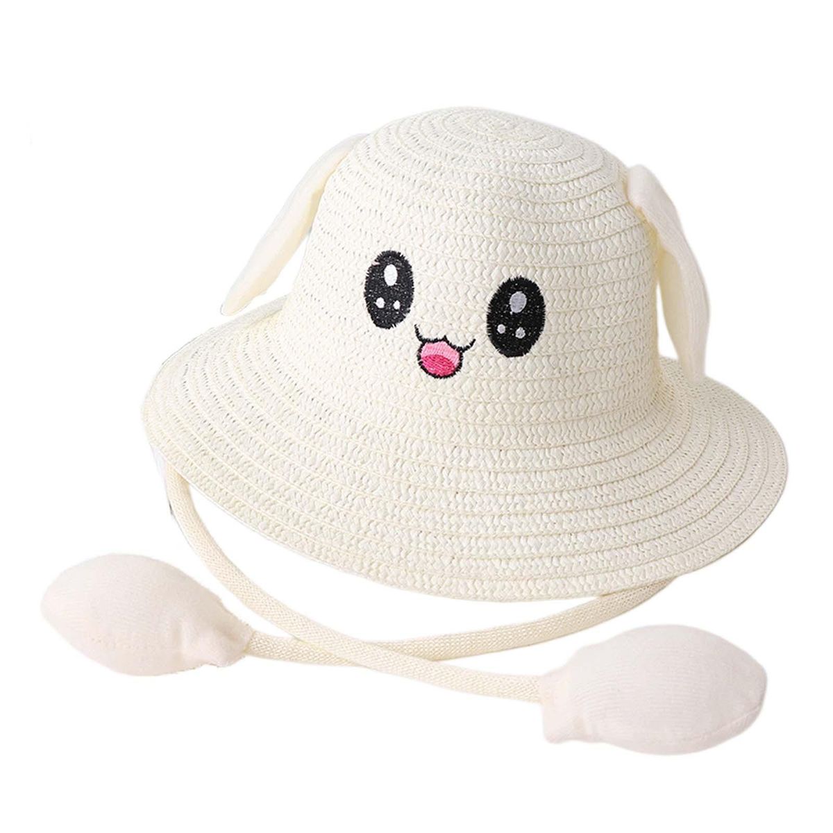 Bunny Ears Straw Hat Cap Summer Sunshade Hat For Milky