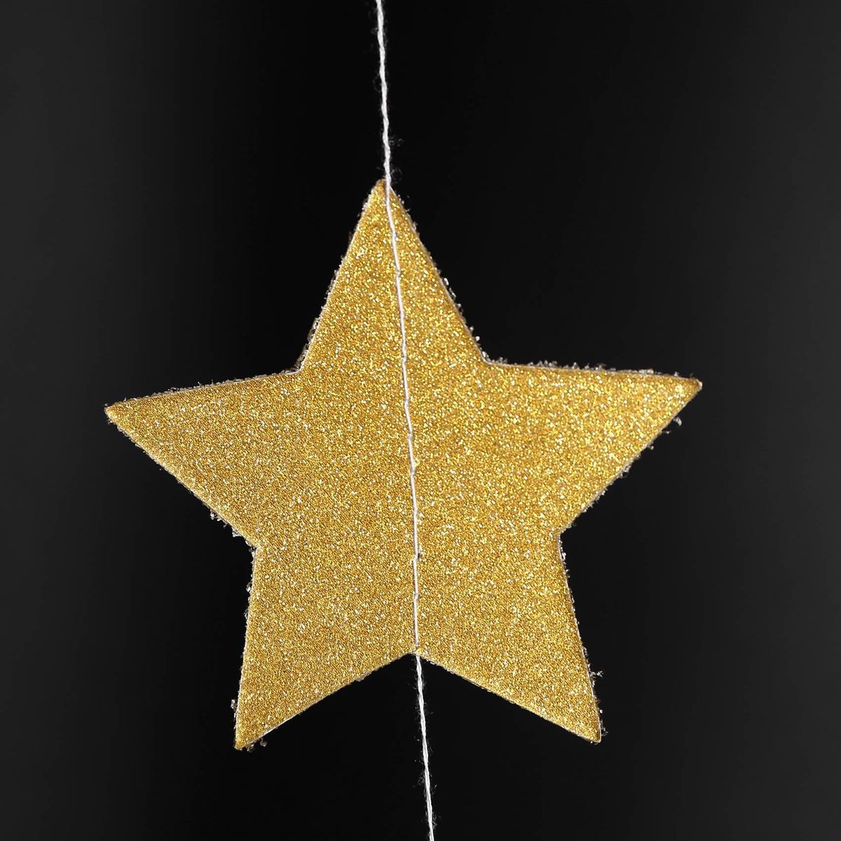 52 Feet Reflective Star Paper Star Bunting Banner 2.75