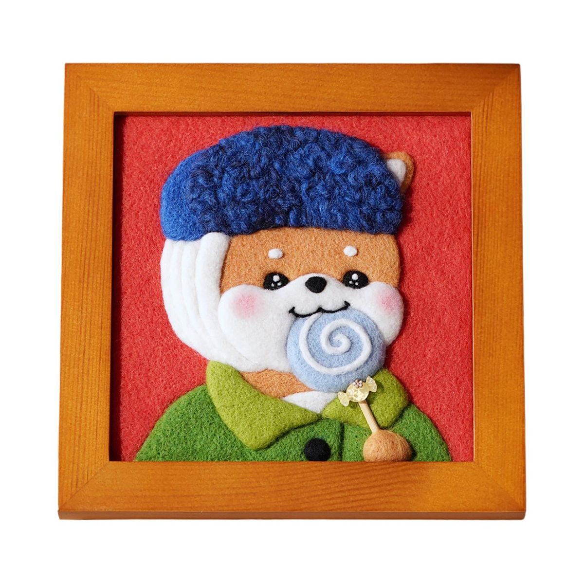 Wool  Felting Kit Gift IY Ornament With Foam Mat Tool For D