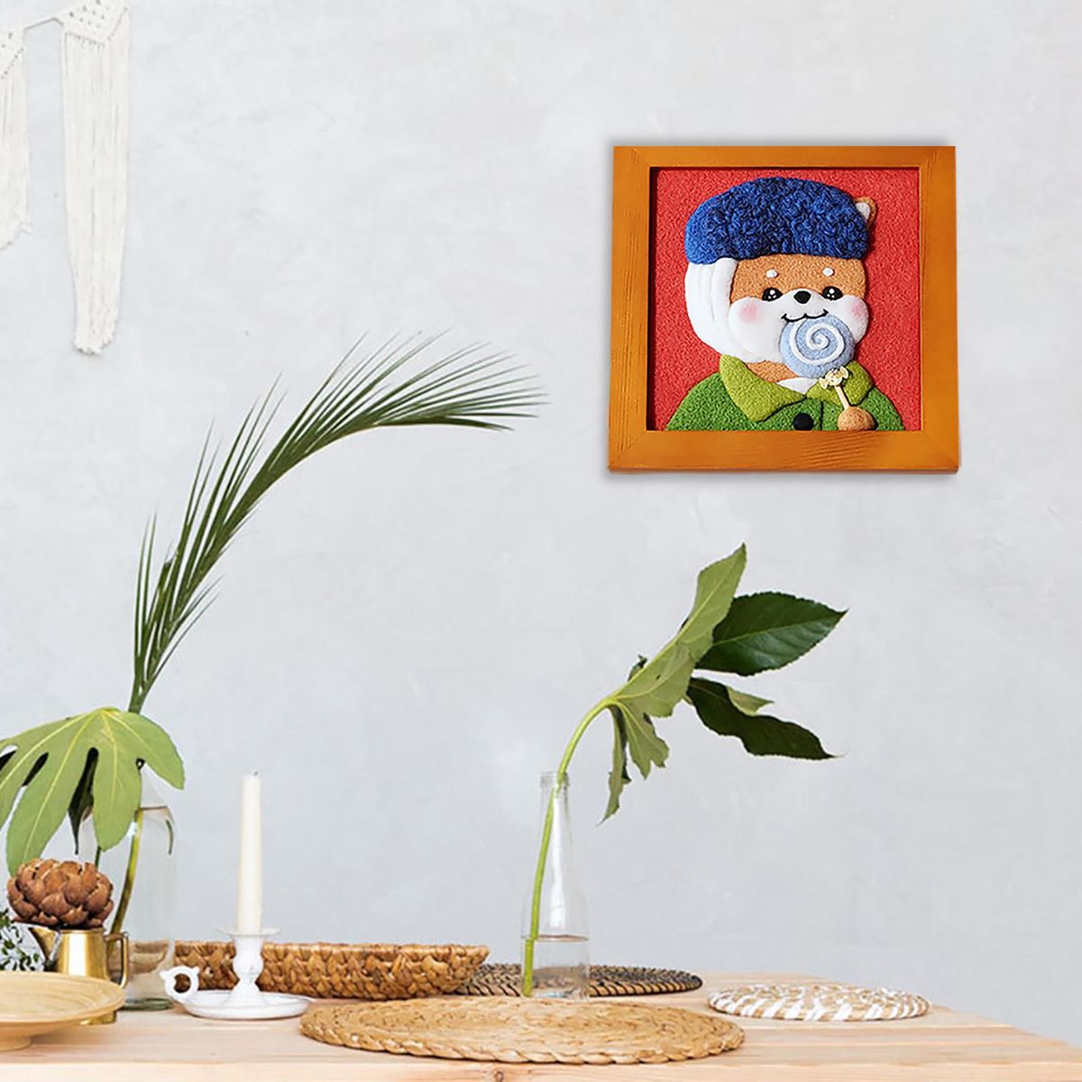 Wool  Felting Kit Gift IY Ornament With Foam Mat Tool For D