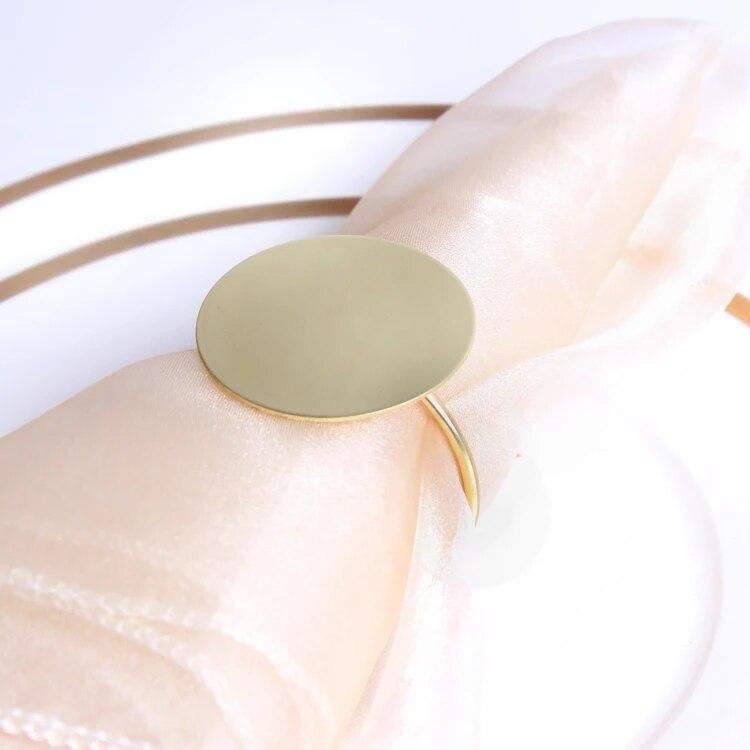 10pcs Simple copper napkin buckle cloth ring Western food meal buckle meal ring cloth ring model room hotel napkin decoration