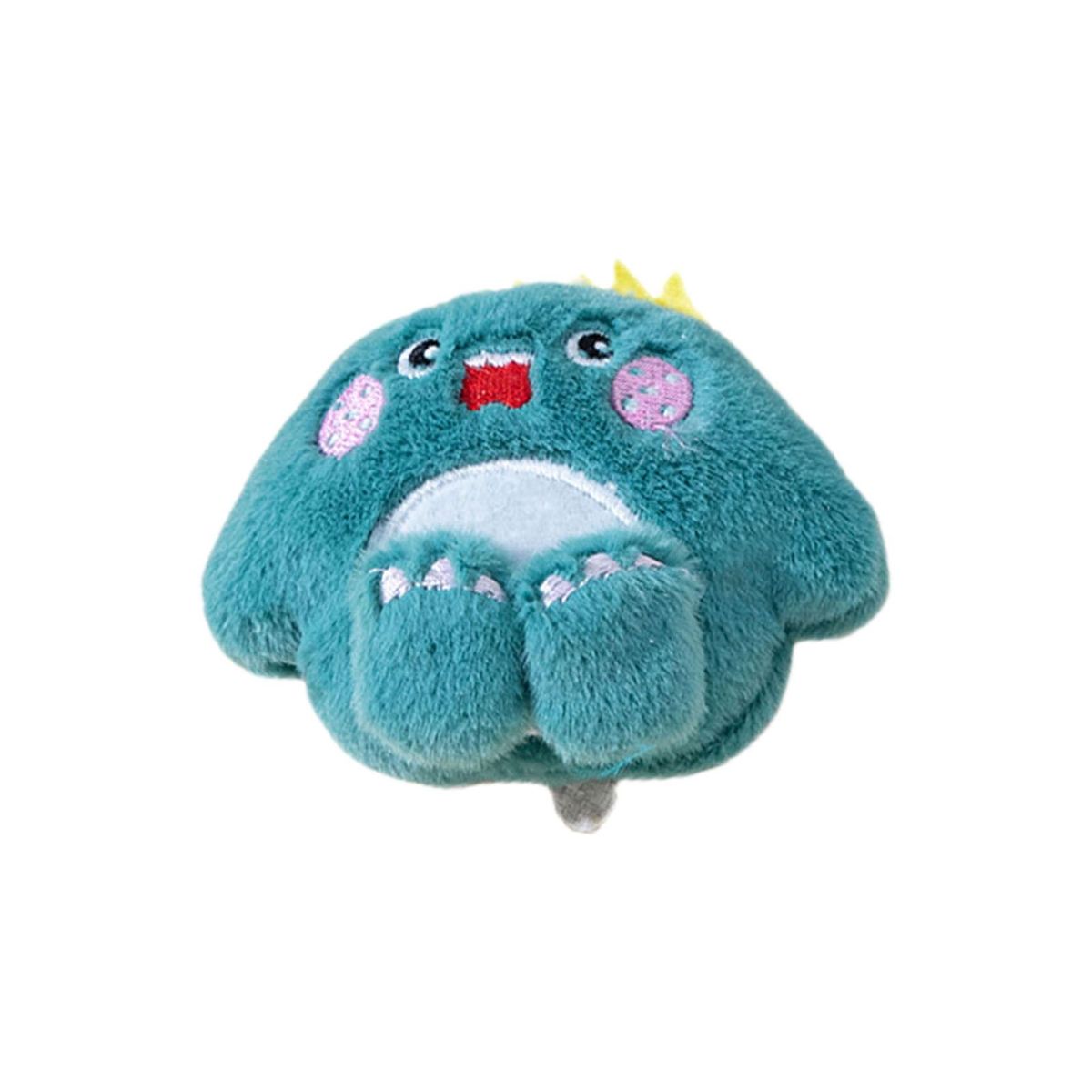 Cat Plush Toy Cartoon Rabbit Shape Kitten Cat Catnips Teeth Grinding Toy Blue