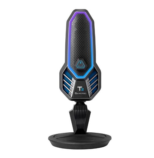 RGB Gaming USB Condenser Microphones Cardioid Stand Mic Table Plug And Play
