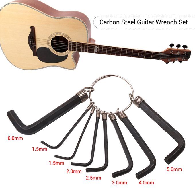 Guitar Allen Key Wrench Set Hexagon For Luthiers Acoustic
