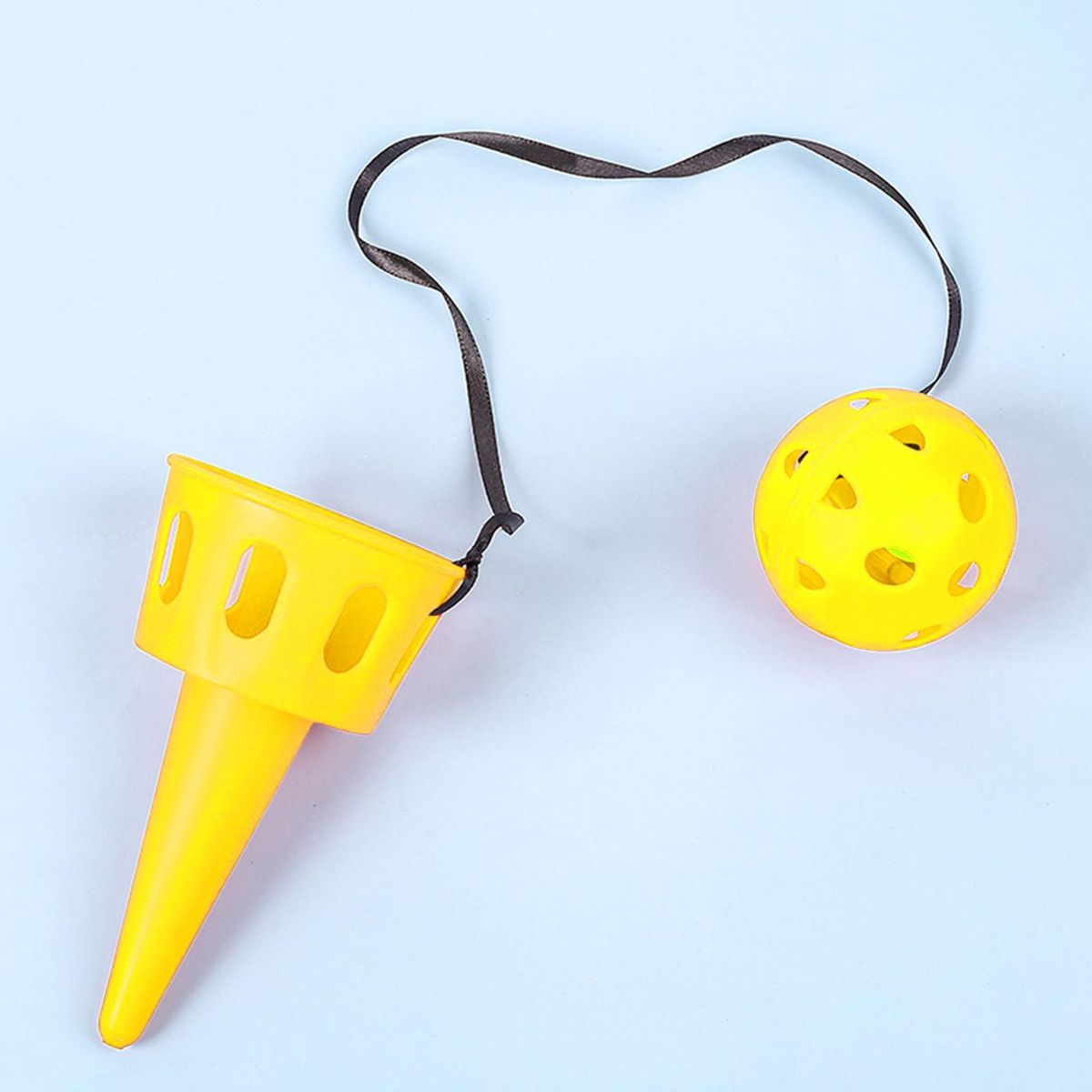 Catch Ball Toy Children Sense Throw Ball Toy Yellow