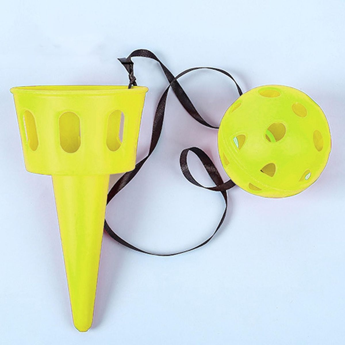 Catch Ball Toy Children Sense Throw Ball Toy Yellow