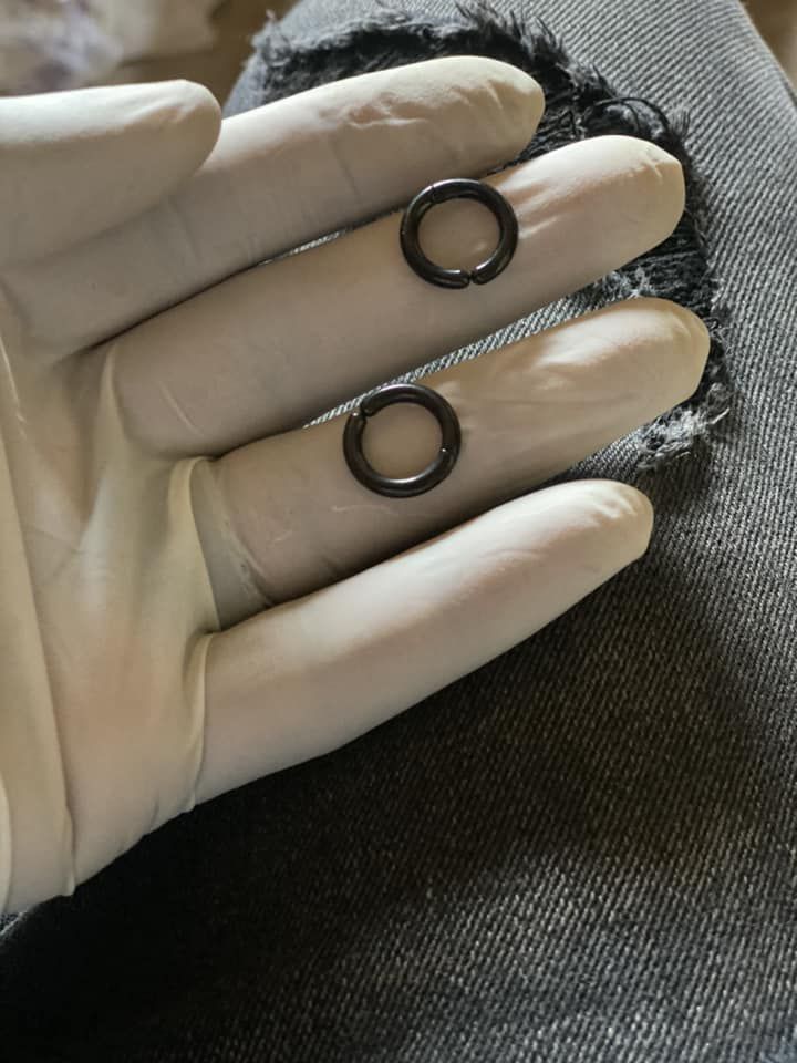 Magnetic Wrap Round Black Men's Earrings