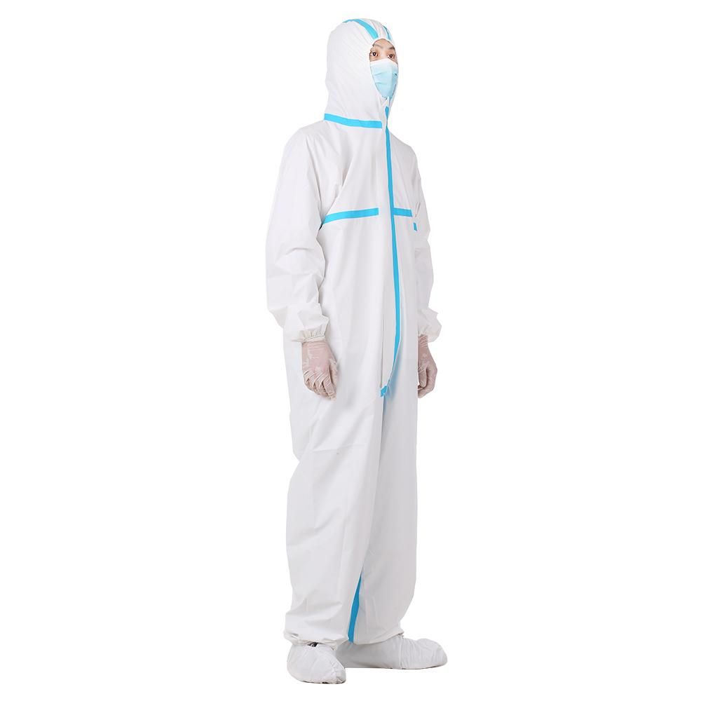 Coverall Disposable Anti-epidemic Isolation Suit for Staff Protective Clothing Dust-proof Coveralls Antistatic