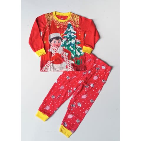 Unisex Santa's Elf  Christmas Pyjamas Set For Children